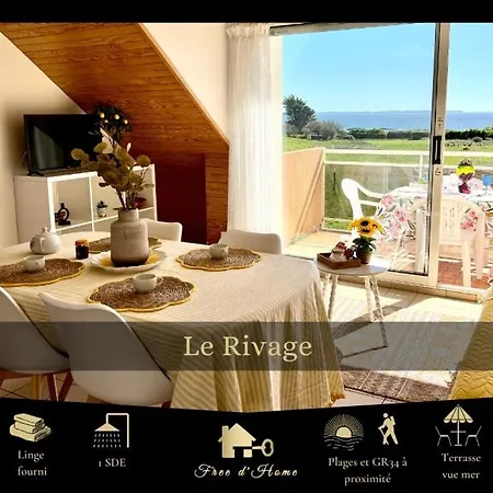 Le Rivage - Vue Ocean - Terrasse - Plages - Gr34 Clohars-Carnoet Exterior photo